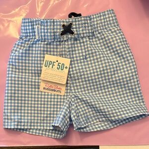 RuggedButts Blue Checkered Kids Shorts